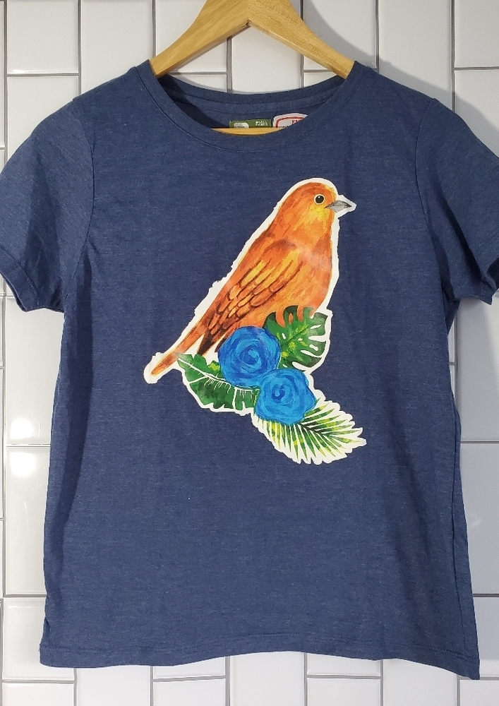 NWOT BENCH/ Blue Graphic ‘Bird’ Short Sleeve Tshi